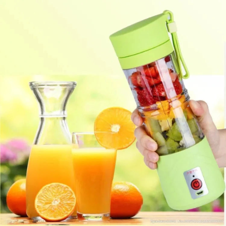 USB Chargeable Juicer Blender 6 Blades 380ml - Portable Juicer Cup & Smoothie Maker
