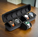 Hard-Shell Watch Storage Organizer Watch Travel Case - 5 Slot