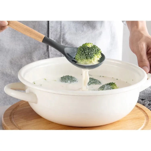 Premium 12-Piece Silicone Cooking Utensils Set with Wooden Handles