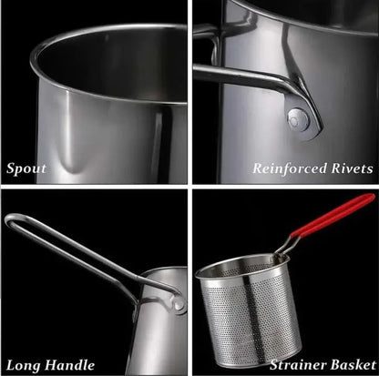 Stainless Steel Deep Frying Pot - (IMPORTED)