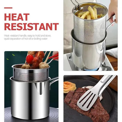 Stainless Steel Deep Frying Pot - (IMPORTED)