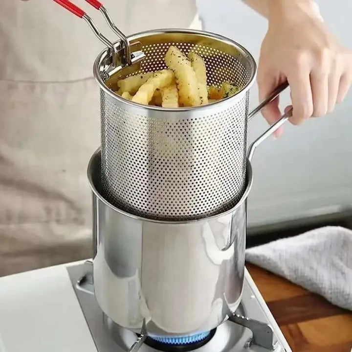 Stainless Steel Deep Frying Pot - (IMPORTED)