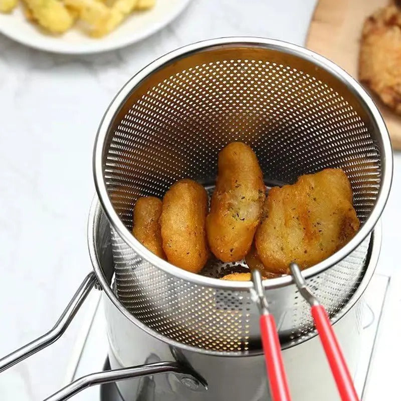 Stainless Steel Deep Frying Pot - (IMPORTED)