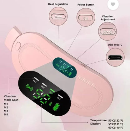 PERIOD CRAMP RELIEF MASSAGER AND HEATING PAD