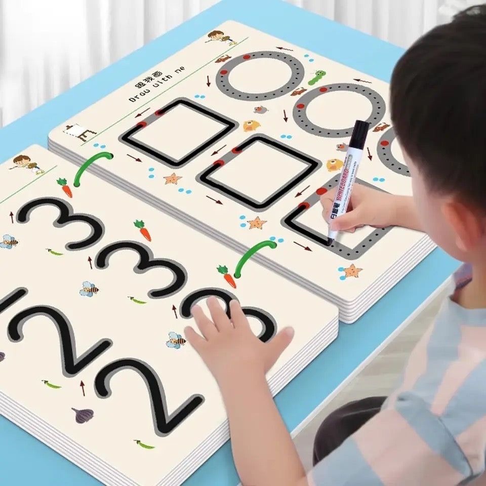 Premium A4 Kids Educational Learning & Tracing Book | 64 Pages