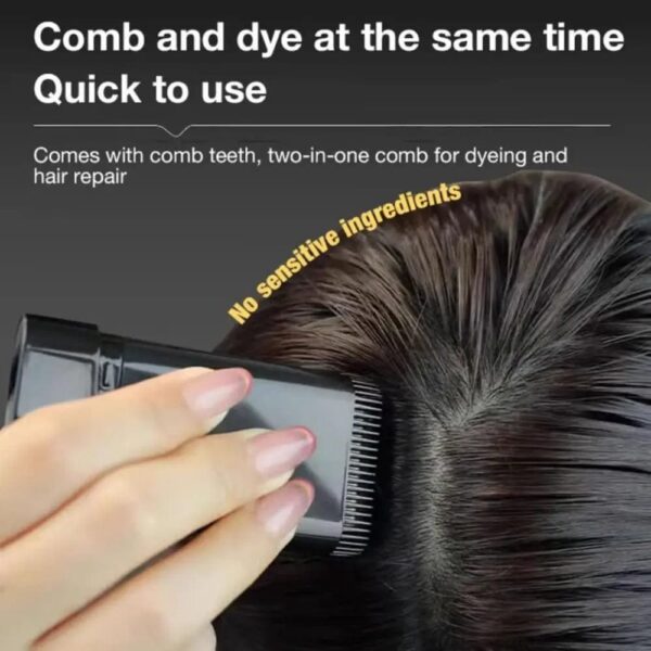 2-in-1 Instant Comb Hair Dye, Touch up Comb, Waterproof Sweat proof