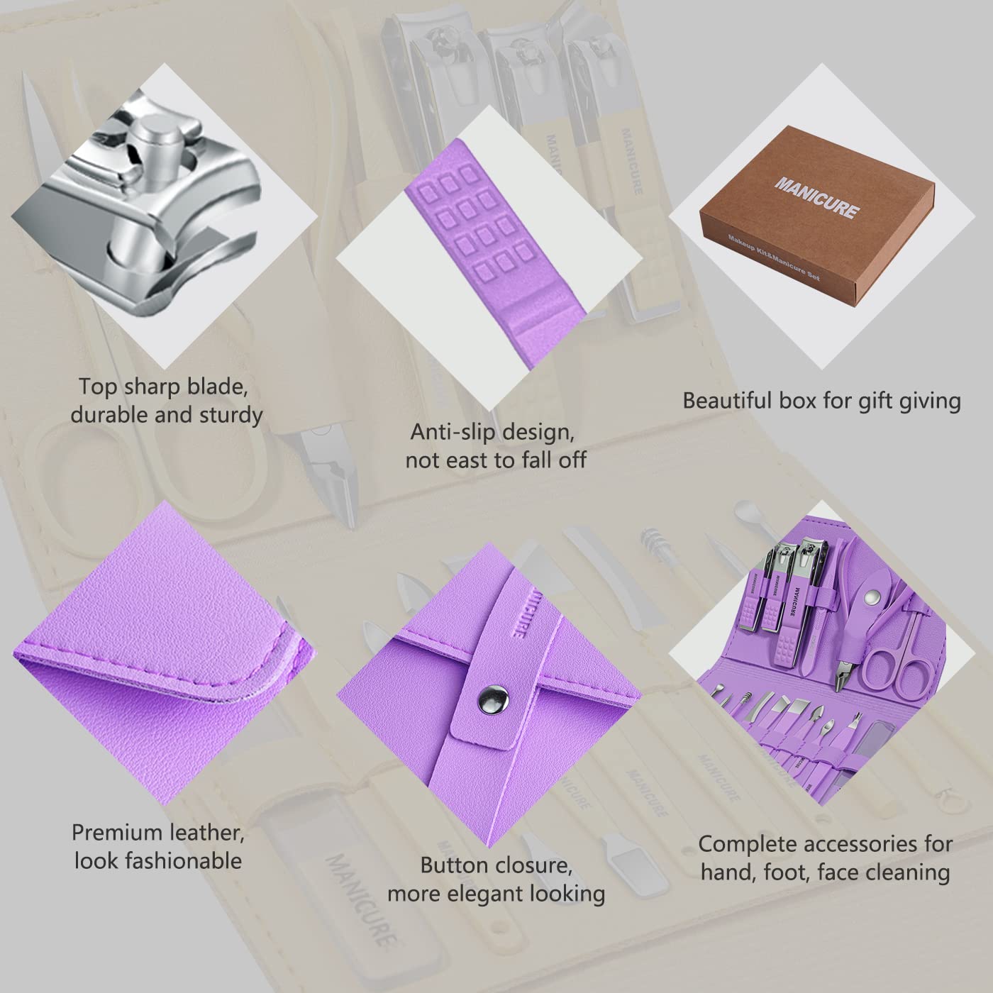 16-in-1 Professional Manicure & Pedicure Kit