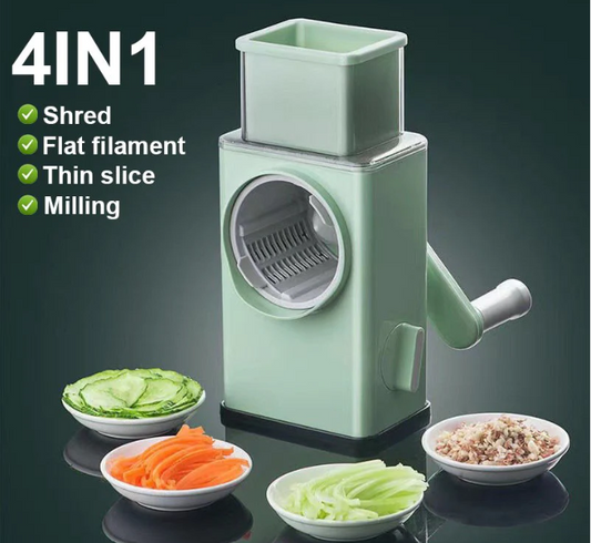 3 in 1 Multi-Function Vegetable Cutter & Slicer with Stainless Steel Blades – Manual Vegetable Chopper