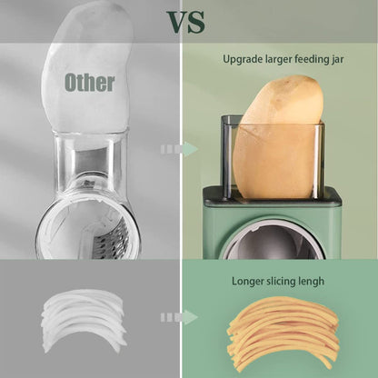 3 in 1 Multi-Function Vegetable Cutter & Slicer with Stainless Steel Blades – Manual Vegetable Chopper