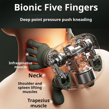 Neck and Back Massager, 3 Massage Mode, 2 Heat Function, Heated Neck & Shoulder Massager, Simulated Human Hand Design, for Necks, Back, Legs Etc (1 Pc)