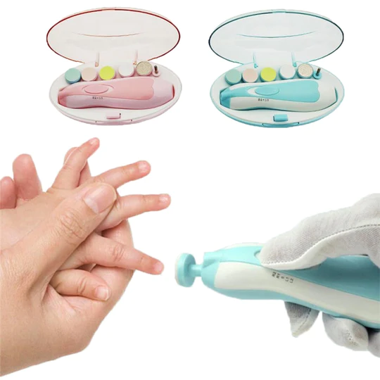 Premium 6-in-1 Electric Baby Nail Trimmer & Filer Kit