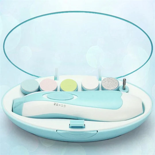 Premium 6-in-1 Electric Baby Nail Trimmer & Filer Kit