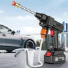 Automatic Cordless Car Wash Spray Gun 21V | High Pressure Portable Pressure Washer with Lithium Battery (Double Battery)