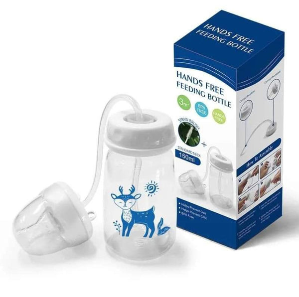 Premium Baby Hands-Free Feeder Bottle | 150ml Anti-Colic Self-Feeding Bottle