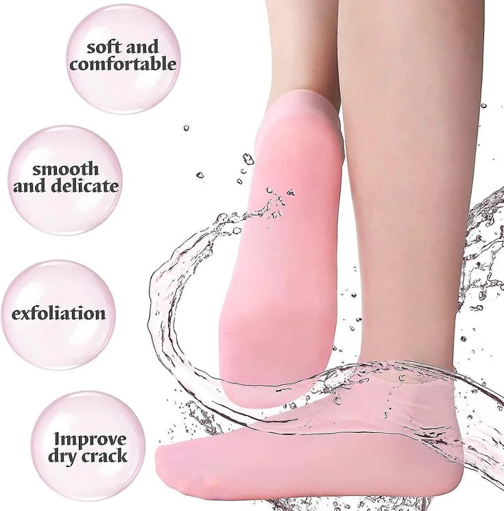 Silicone Moisturizing Heel Socks for Cracked Heel Repair & Care