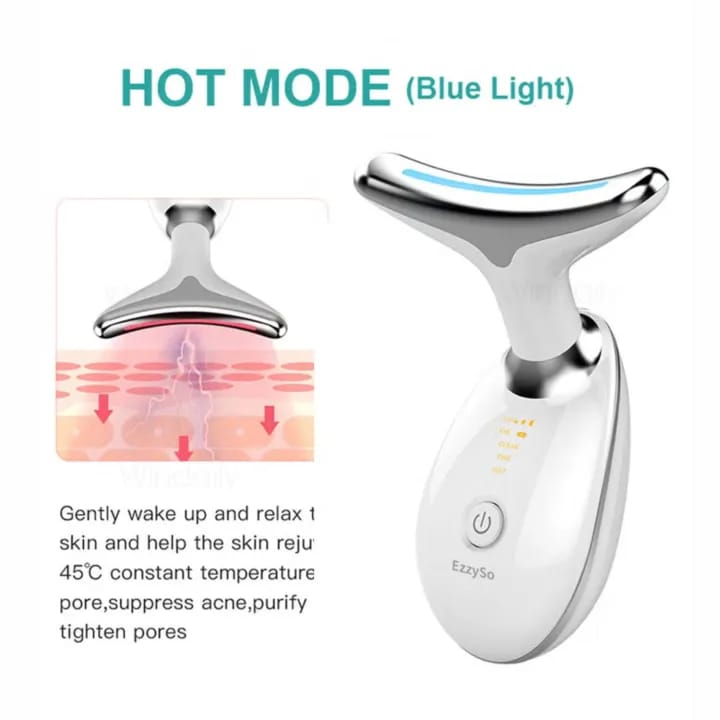 Premium EMS Microcurrent Face & Neck Lifting Massager | LED Light Therapy