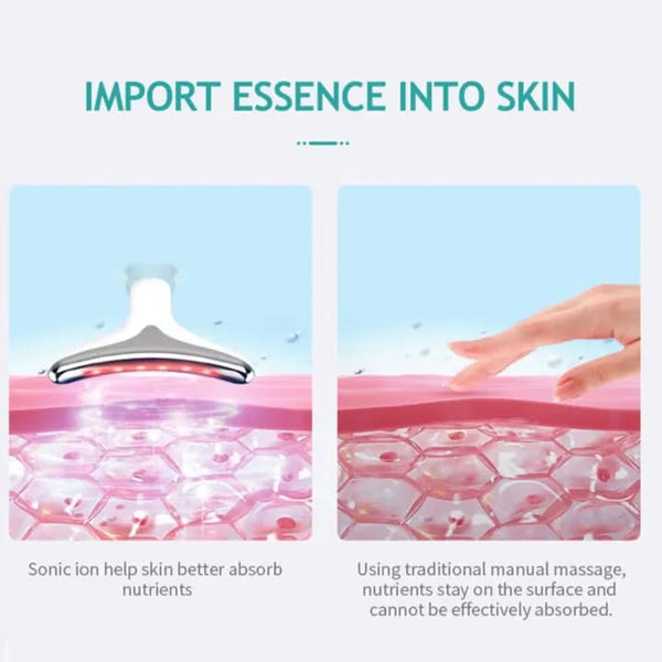 Premium EMS Microcurrent Face & Neck Lifting Massager | LED Light Therapy
