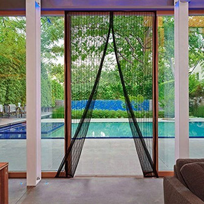 Premium Magnetic Mosquito Mesh Door Curtain | Automatic Closing Insect Screen