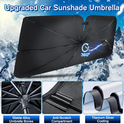 Universal Car Windshield Sunshade – Foldable & UV Protection