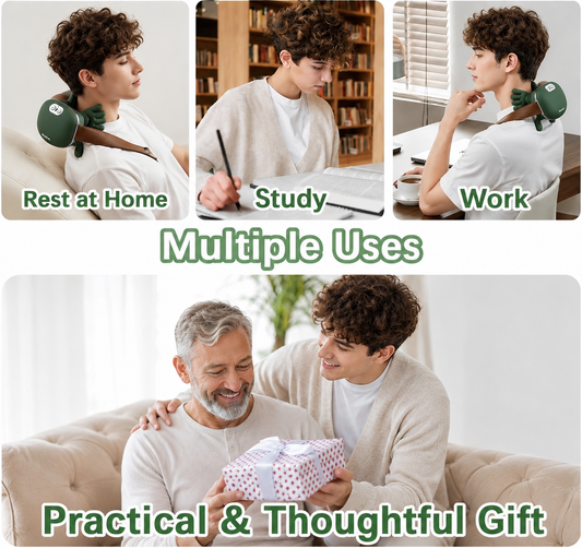 Neck and Back Massager, 3 Massage Mode, 2 Heat Function, Heated Neck & Shoulder Massager, Simulated Human Hand Design, for Necks, Back, Legs Etc (1 Pc)