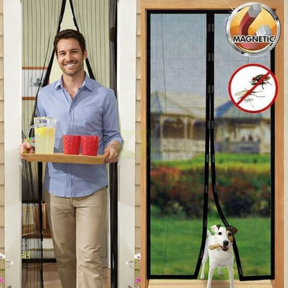 Premium Magnetic Mosquito Mesh Door Curtain | Automatic Closing Insect Screen