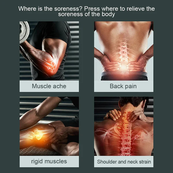 Professional Smart Percussion Massage Gun – High-Intensity Deep Tissue Muscle Massager With 4 Interchangeable Heads