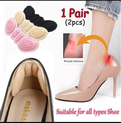 *1 Pair butterfly Heel Insoles Patch Pain Relief Anti-wear Cushion Pads Feet Care Heel Protector Adhesive Back Sticker Shoes Insert Insole*  *Premium Quality*