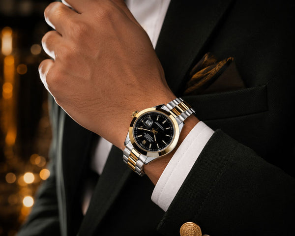 Premium Men's Luxury Quartz Watch | Stainless Steel with Date