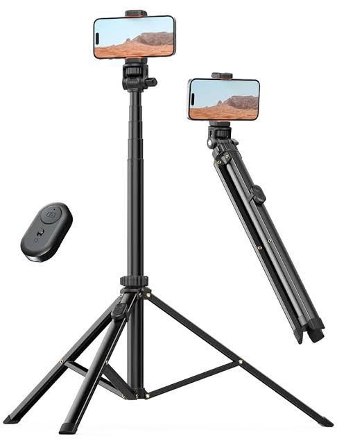 Lisen 7ft Premium Steel Tripod Stand with Bluetooth Remote | Heavy Duty