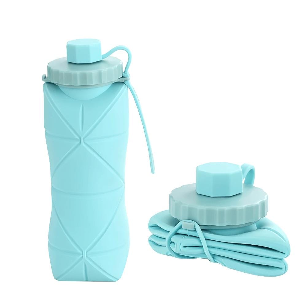 Premium Silicone Foldable Water Bottle | Collapsible Travel Bottle with Box