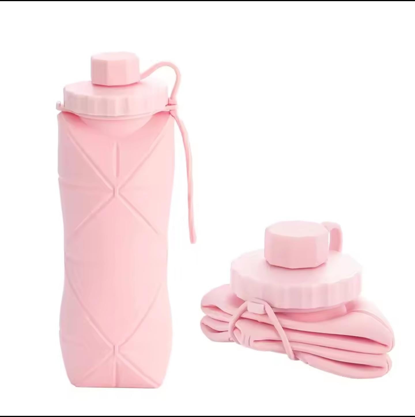 Premium Silicone Foldable Water Bottle | Collapsible Travel Bottle with Box