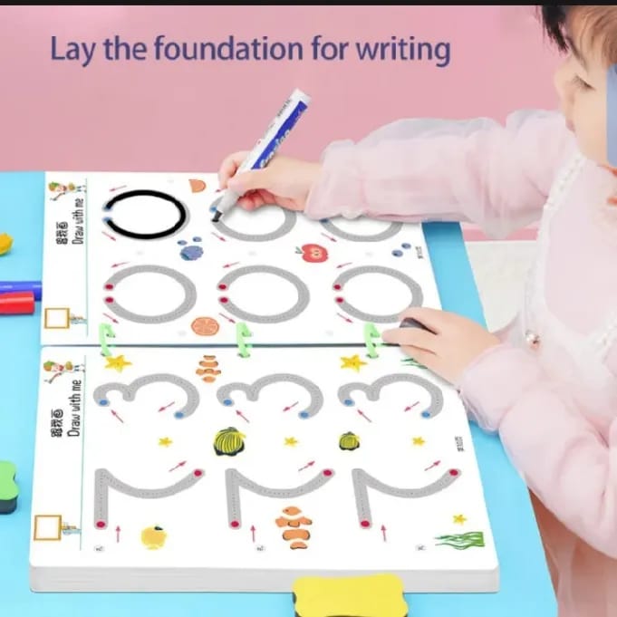 Premium A4 Kids Educational Learning & Tracing Book | 64 Pages