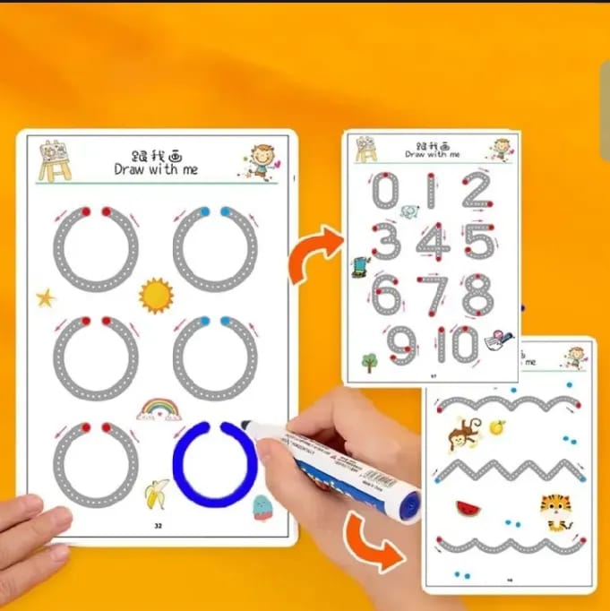 Premium A4 Kids Educational Learning & Tracing Book | 64 Pages