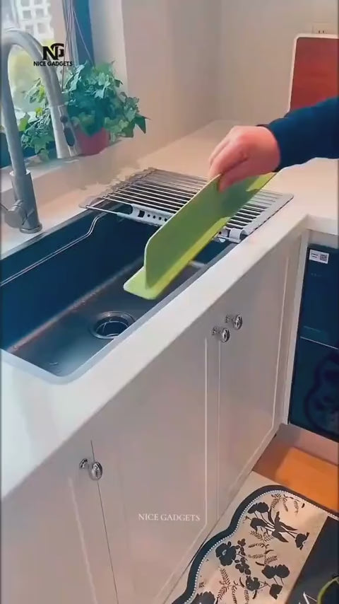 Reusable Silicone Sink Splash Guard – 14 Inch Splashproof Countertop Water Barrier With suction (Random Color)