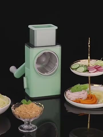 3 in 1 Multi-Function Vegetable Cutter & Slicer with Stainless Steel Blades – Manual Vegetable Chopper